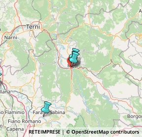 Mappa Via Pistignano, 02100 Rieti RI, Italia (31.635)