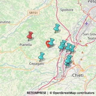 Mappa Via Fontanelle, 65019 Pianella PE, Italia (3.43909)