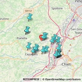 Mappa Via Fontanelle, 65019 Pianella PE, Italia (3.551)