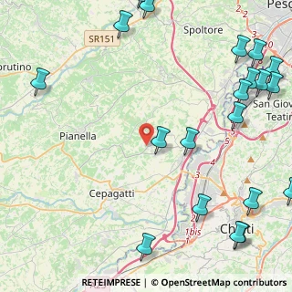 Mappa Via Fontanelle, 65019 Pianella PE, Italia (6.943)