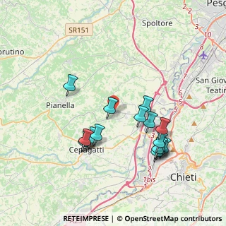 Mappa Via Fontanelle, 65019 Pianella PE, Italia (3.85882)