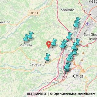 Mappa Via Fontanelle, 65019 Pianella PE, Italia (4.32)