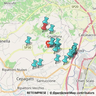Mappa Via Fontanelle, 65019 Pianella PE, Italia (1.7265)