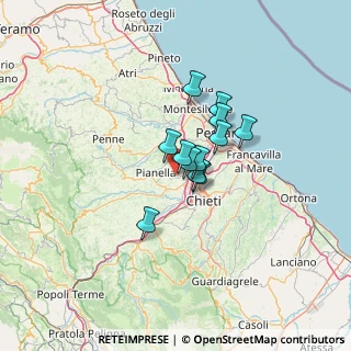Mappa Via Fontanelle, 65019 Pianella PE, Italia (8.06417)