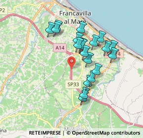 Mappa A14, 66023 Miglianico CH, Italia (1.636)