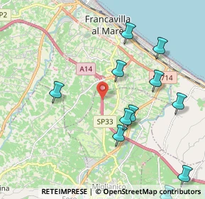 Mappa A14, 66023 Miglianico CH, Italia (2.49)