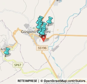 Mappa Via Nivola, 09036 Guspini SU, Italia (1.68727)