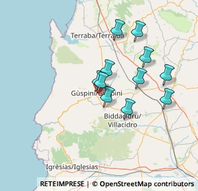 Mappa Via Nivola, 09036 Guspini SU, Italia (12.82818)