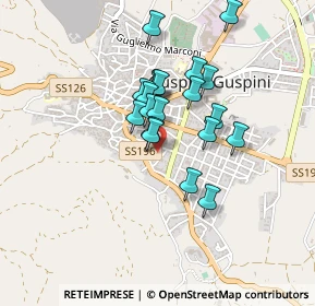 Mappa Via Eleonora d'Arborea, 09036 Guspini SU, Italia (0.3665)