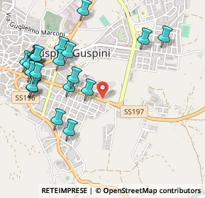 Mappa Via Giacomo Matteotti SS197 KM 1-800, 09036 Guspini SU, Italia (0.662)