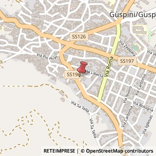 Mappa Via torino 18, 09036 Guspini, Medio Campidano (Sardegna)