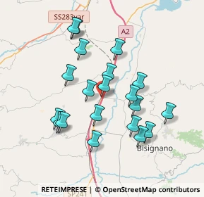 Mappa Via Nazionale, 87043 Bisignano CS, Italia (3.6765)