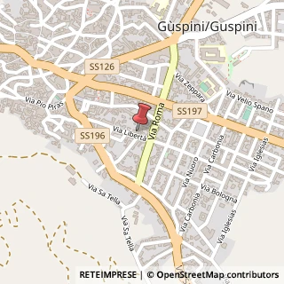Mappa Viale Libertà, 43, 09036 Guspini, Medio Campidano (Sardegna)