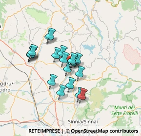 Mappa Via Alcide De Gasperi, 09040 Senorbì CA, Italia (11.3315)