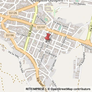 Mappa Via Cagliari, 35, 09036 Guspini, Medio Campidano (Sardegna)