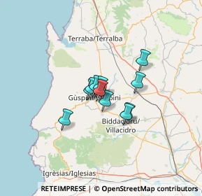 Mappa S.S. 197 Km 2, 09036 Guspini SU, Italia (8.06091)