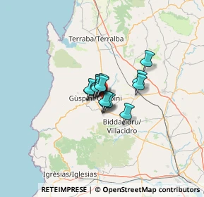 Mappa S.S. 197 Km 2, 09036 Guspini SU, Italia (6.22571)