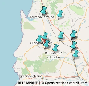 Mappa S.S. 197 Km 2, 09036 Guspini SU, Italia (15.60267)