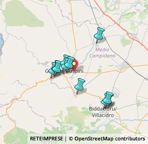 Mappa S.S. 197 Km 2, 09036 Guspini SU, Italia (6.19273)