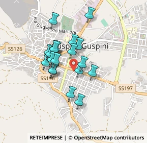 Mappa Via Sassari, 09036 Guspini SU, Italia (0.369)