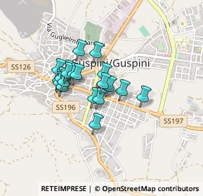 Mappa Via Sassari, 09036 Guspini SU, Italia (0.3335)