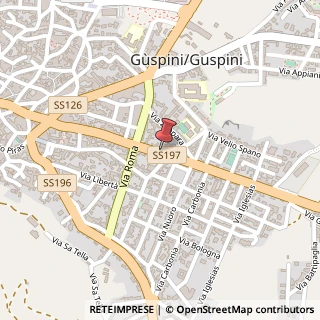Mappa Via Giacomo Matteotti, 113, 09036 Guspini VS, Italia, 09036 Guspini, Medio Campidano (Sardegna)