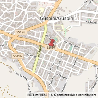 Mappa Via Sassari, 4, 09036 Guspini, Medio Campidano (Sardegna)