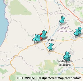 Mappa Via Manno, 09036 Guspini SU, Italia (8.19364)