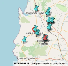 Mappa Via Manno, 09036 Guspini SU, Italia (14.5915)