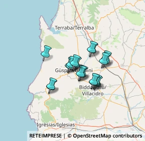 Mappa Via Manno, 09036 Guspini SU, Italia (9.3705)