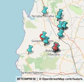 Mappa Via Santa Maria, 09036 Guspini SU, Italia (14.5405)