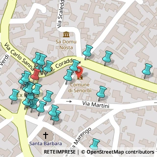 Mappa Via Martini, 09040 Senorbì CA, Italia (0.08889)