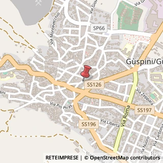 Mappa Via G. Carducci, 42, 09036 Guspini, Medio Campidano (Sardegna)