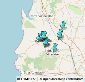 Mappa Via Martiri delle Fosse Ardeatine, 09036 Guspini SU, Italia (6.02)