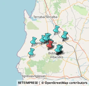 Mappa Guspini Via Gramsci, 09036 Guspini SU, Italia (9.12105)