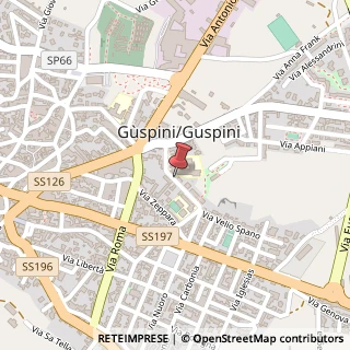 Mappa Via Spano,  7, 09036 Guspini, Medio Campidano (Sardegna)