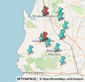 Mappa Via Dante Alighieri, 09036 Guspini SU, Italia (14.69813)