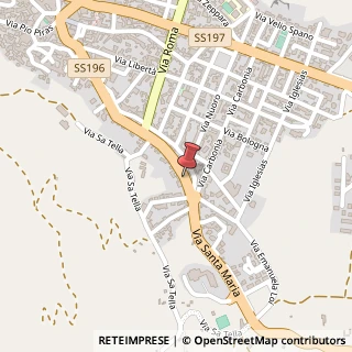 Mappa Via San Maria, 218, 09036 Guspini, Medio Campidano (Sardegna)
