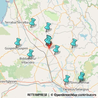 Mappa SS131 km 40.085 dir. Nord-Ovest, 09027 Serrenti SU, Italia (17.63417)