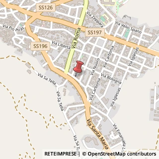 Mappa Via Santa Maria, 90, 09036 Guspini, Medio Campidano (Sardegna)