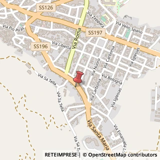 Mappa Via Santa Maria, 200, 09036 Guspini, Medio Campidano (Sardegna)
