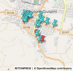 Mappa Via Milano, 09036 Guspini SU, Italia (0.432)