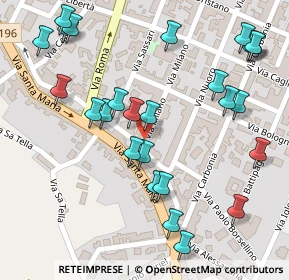 Mappa Via Milano, 09036 Guspini SU, Italia (0.15385)