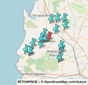 Mappa Via Emanuela Loi, 09036 Guspini SU, Italia (12.48833)