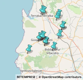 Mappa Via Zeppara, 09036 Guspini SU, Italia (12.014)