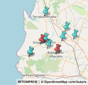 Mappa Via Zeppara, 09036 Guspini SU, Italia (12.07417)