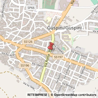 Mappa Via Roma, 53, 09036 Guspini VS, Italia, 09036 Guspini, Medio Campidano (Sardegna)