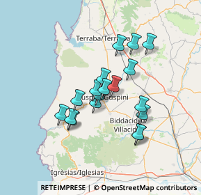 Mappa Via Don Giovanni Minzoni, 09036 Guspini SU, Italia (11.85889)