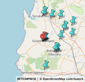 Mappa Strada Statale 196 di Villacidro, 09036 Guspini SU, Italia (13.80333)