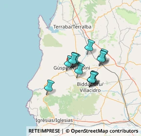 Mappa Via Pio Piras, 09036 Guspini SU, Italia (9.45357)